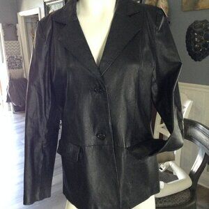 VINTAGE Chadwick's Size 12 Leather jacket, blazer, Retro, Y2K, Girlhoodcore,